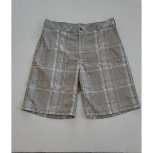 PING Golf Shorts Men's Size 34 Gray White Plaid